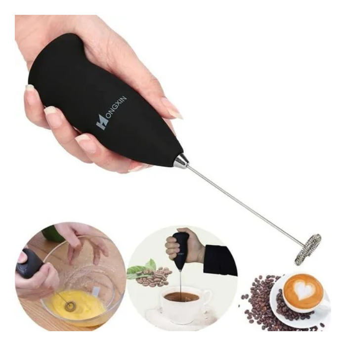 Batidor Electrico De Cafe Leche Espuma Tragos Cremas A Pilas