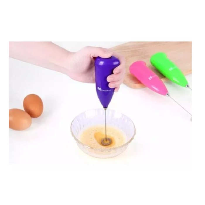 Batidor Electrico De Cafe Leche Espuma Tragos Cremas A Pilas