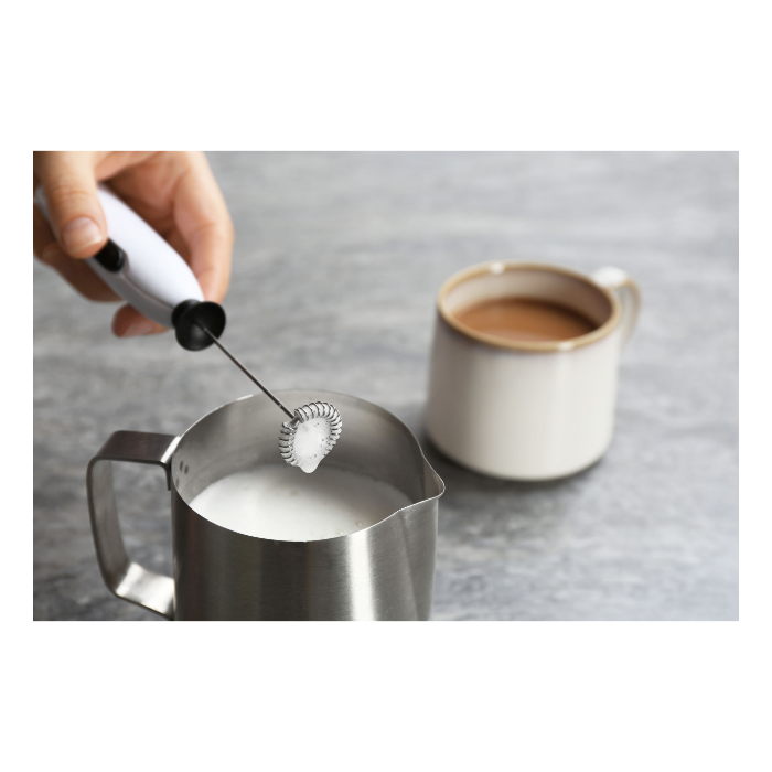 Batidor Electrico De Cafe Leche Espuma Tragos Cremas A Pilas