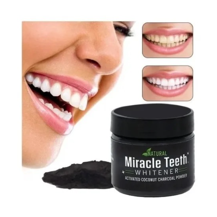 Blanqueador Dental Carbon Coco Dientes Blancos activo