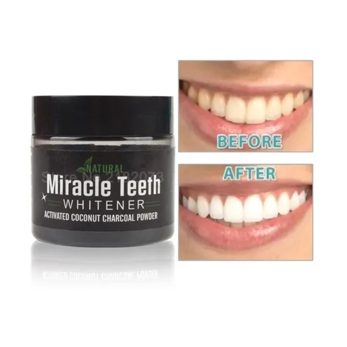 Blanqueador Dental Carbon Coco Dientes Blancos activo