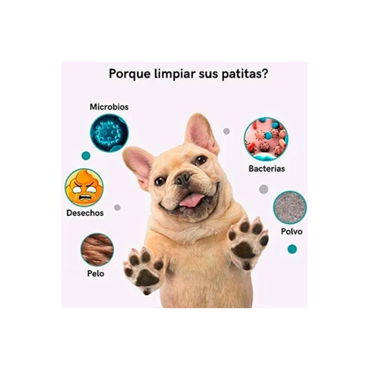 Limpia Pata Para Mascotas Copa Limpiador Lava Perros Gatos Mediano