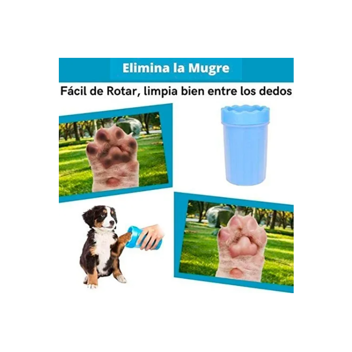 Limpia Pata Para Mascotas Copa Limpiador Lava Perros Gatos Mediano
