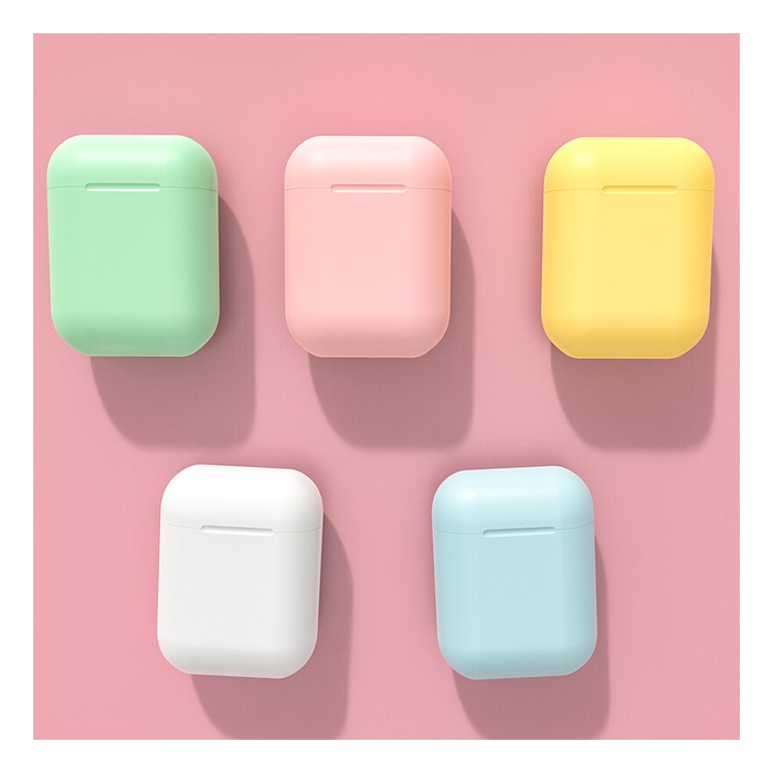 Auriculares Inalambricos In Ear Touch Bluetooth I12 (Celeste, Rosa, Verde, Amarillo)