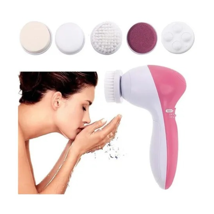 Cepillo Limpiador Facial Cutis 5 En 1 Exfoliador Masajeador