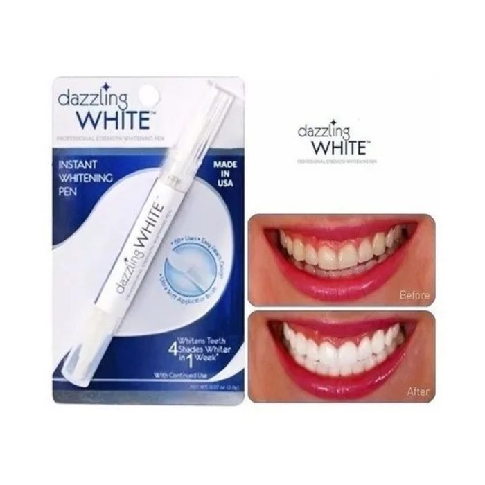 Lapiz Con Gel Blanqueador Dientes Instantaneo White Pen x 3