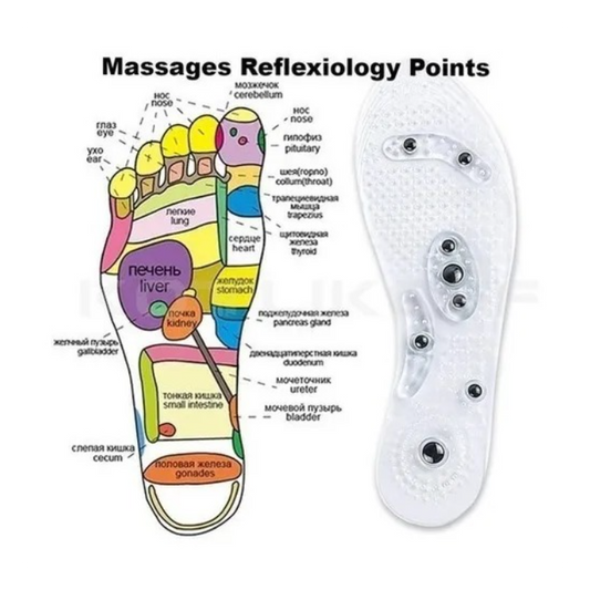 Plantillas De Silicona Magnetoterapia Reflexologia 8 Imanes