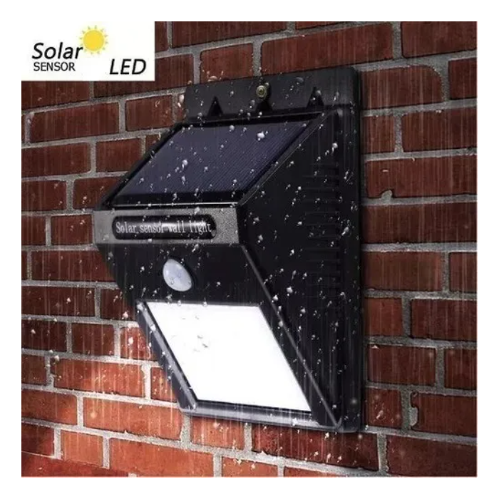 Reflector Led Solar Con Sensor Movimiento Luz Exterior