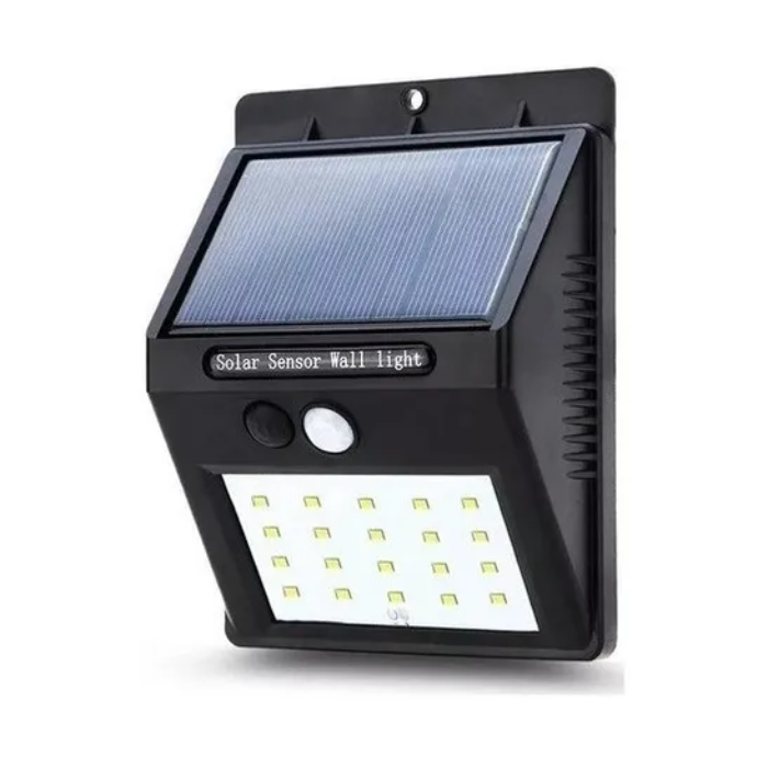 Reflector Led Solar Con Sensor Movimiento Luz Exterior