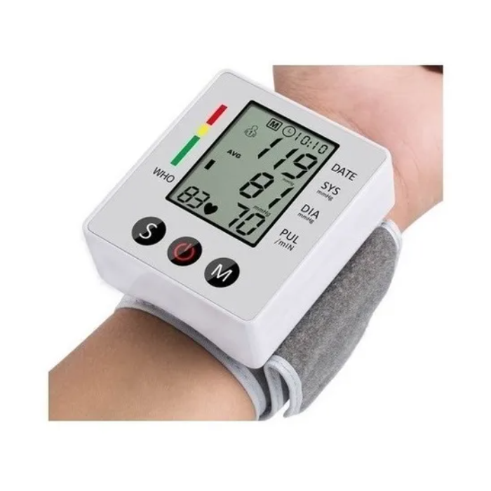 Tensiómetro Medidor Digital Presión Arterial Muñeca Medida