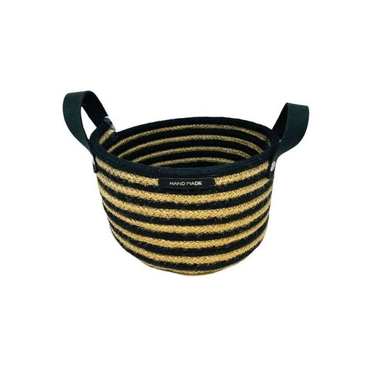 Canasto Cesto Mil Rayas Hilo Algodón (Envio color y diseño segun stock)