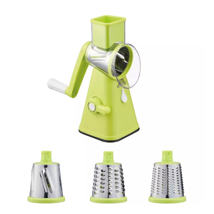 Rallador Manual Cortador Verduras Con 3 Cuchillas Mandolina